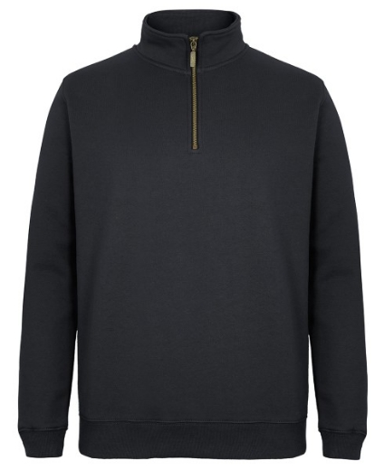 Picture of JB's Adults Fleece 1/2 Zip Sweat Cotton/Polyester
